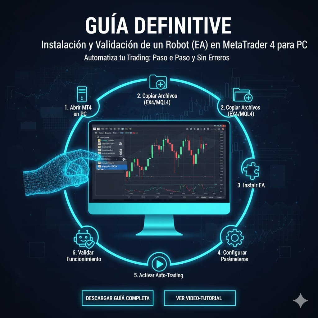 Guía sobre cómo instalar un Robot o Indicar en metatrader4 para PC​