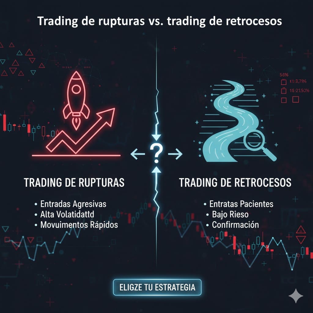 Trading de rupturas vs. trading de retrocesos